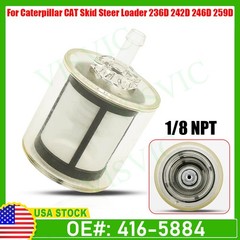 Fuel Filter for Caterpillar Skid Steer Loader 236D 242D 246D 259D 277D 279D/289D