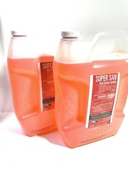 2-Gallons Super San SnapPac Food Service Sanitizer Restaurant Kitchen Cleaner