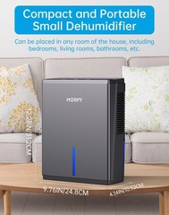 MORFY Dehumidifier, 80 OZ Small Dehumidifier for Bedroom, Bathroom, RV, Close…