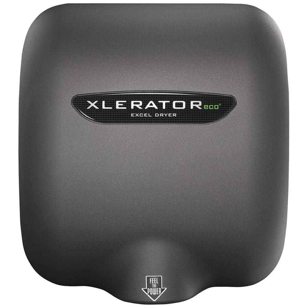 EXCEL DRYER XL-GR-ECO-110-120V Hand Dryer,10 sec,65 to 75 dBA,GRY 455A85