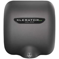 EXCEL DRYER XL-GR-ECO-110-120V Hand Dryer,10 sec,65 to 75 dBA,GRY 455A85