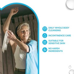 WaterWipes Sensitive Whole Body Cleansing Wipes, 30 Count (Pack of 24), white