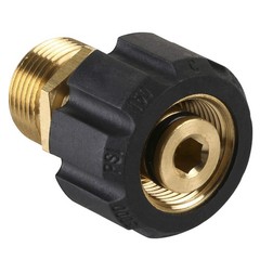 M MINGLE Pressure Washer 2# M22 15mm Female to 14mm Male, Copper Yellow