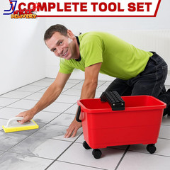 6 Gallon Grout Cleaning System Grouting Bucket Sponge and Rubber Trowel Grout Cl