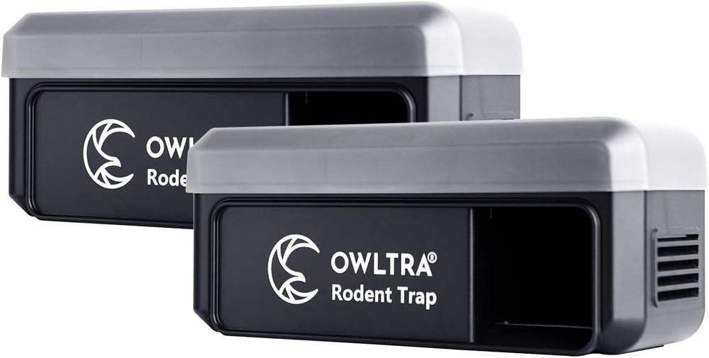OWLTRA 2 Pack OW-7 In/Outdoor Electric Rodent Trap, Instant Eliminate Rodent Zap