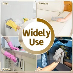 OJYUDD 75 Pack Microfiber Cleaning Cloth Roll,Reusable 10 X 10 Inches, Grey