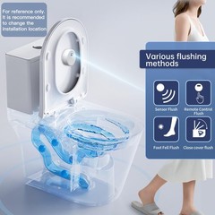 Automatic Toilet Flusher Kit, Touchless Motion 3.5 x 1.7 x inches, ‎White