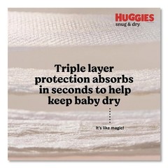 Kimberly-Clark 51516 Sung and Dry 35 lbs. and Up Diapers – Size 6 (104/CT) New
