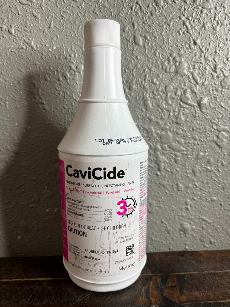 Metrex CaviCide Surface Disinfectant Cleaner Liquid 24 oz 710ml Bottle 13-1024
