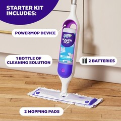Swiffer PowerMop Multi-Surface Mop Kit for Floor 1 Kit, Purple and White