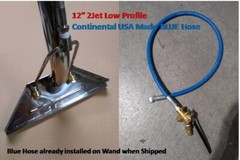 Carpet Clean Wand 12″ 2 J Jet 1.5 Tube Portable Continental USA made Blue Hose