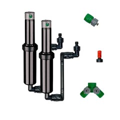 Quick-Snap In-Ground 5-Inch Pop-Up Adjustable Sprinkler 2-Pack With Black