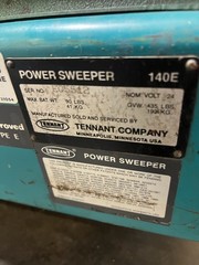 Tennant 140E 24V Electric Power Sweeper Walk Behind 37″ Path