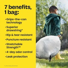 Glad Forceflex Tall Kitchen Trash Bags 13 Gallon Gain Original 140 Count