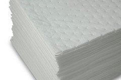 AABACO Oil Only ABSORBENT PADS – 100 LIGTH WEIGTH SHEETS, 15″X17″ WHITE