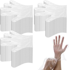 3000 Pcs Plastic Gloves, Disposable Food Prep Gloves, Transparent for Food