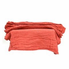 PT722 12 Inch x 14 Inch Red Shop Towel – 100% Cotton – 3/Pack