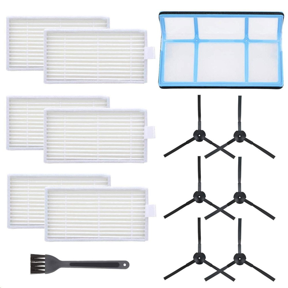 Mochenli Vacuum Filter Kit Replacement for Robotic ILIFE White Black
