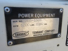 Tennant 355 Ride-On Floor Sweeper 2415 Hrs.