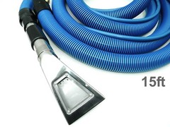 Auto interior detail upholstery tool and hoses combo