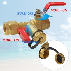 Xiny Tool 3/4-Inch IPS Isolator Tankless Water Heater Service Valve 0.75 Inch