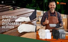 24 Set Wood Stain Applicators and Disposable Latex Gloves