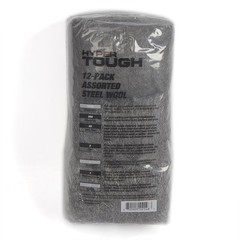 Multi Grade Assorted Steel Wool Pads for Cleaning Polishing Sanding 12 Pack