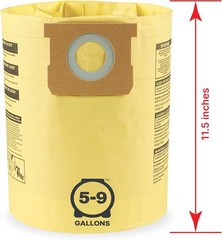 Shop-Vac 9067133 High Efficiency Disposable Vacuum Filter 5-8 gal, Yellow
