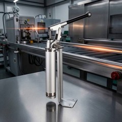 Hand-Operated Action Pump Freestanding Stainless Steel Pump With