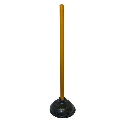Impact Plunger, 20″ Wood Handle, 6″ dia, Black