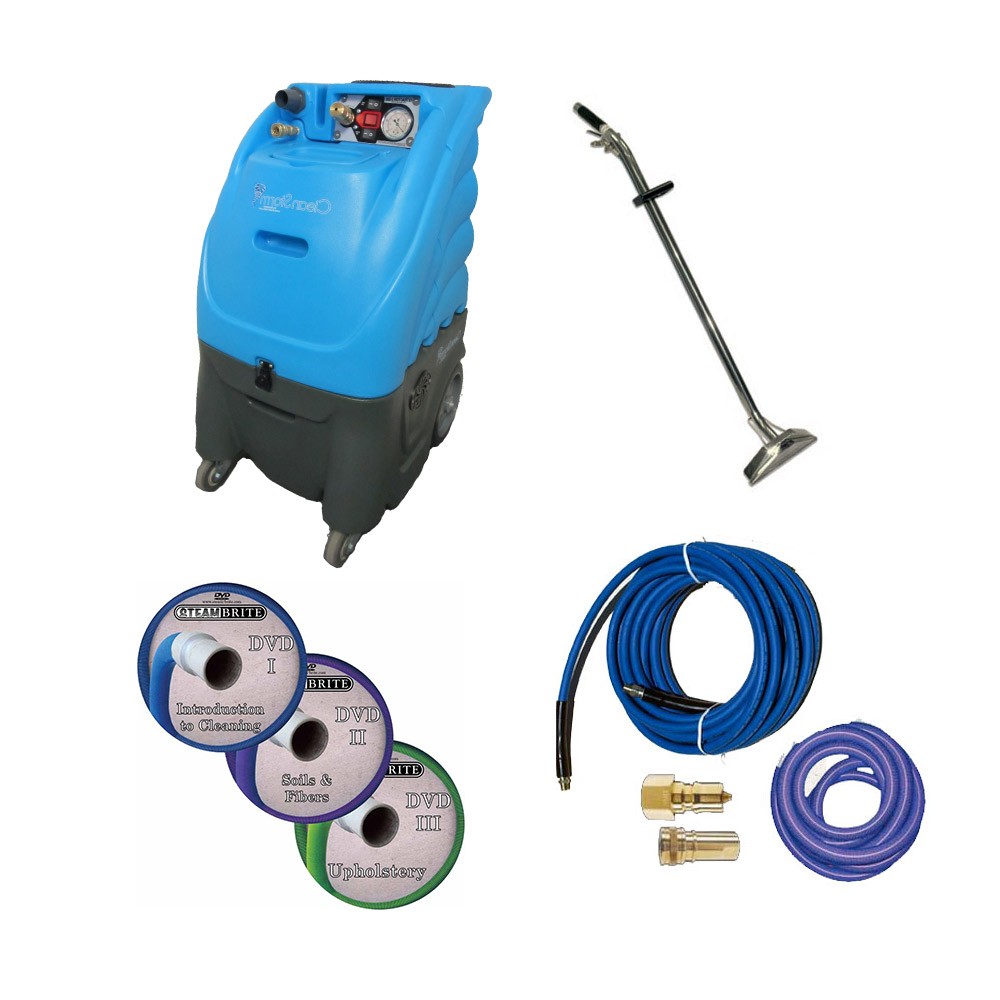 Clean Storm 12gal 500psi Dual 6.6″ Vacs Carpet Cleaning Machine Hose Set Wand