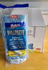 Quickie Bulldozer Blue Blended Cotton #18 Wet Mop Refills