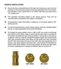 Boomless Spray Nozzle 1/4″ FPT #2 Orifices (90° & 180° Caps) 1 GPM @ 40 PSI