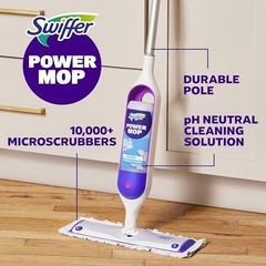 Swiffer PowerMop Multi-Surface Mop Kit for Floor 1 Kit, Purple and White