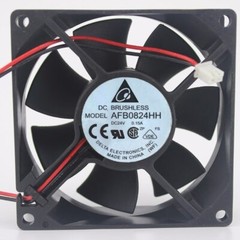 Delta AFB0824HH 80MM 80*80*25MM DC 24V 0.15A 2 pin Cooling Fan