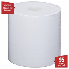 WypAll Power Clean WetTask Wipers, 06001, For Solvents System, 6 Roll/Case