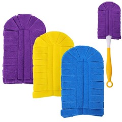 Flammi 360° Fleece Duster Refills for 3 Pack-mixed Color, 3 Color