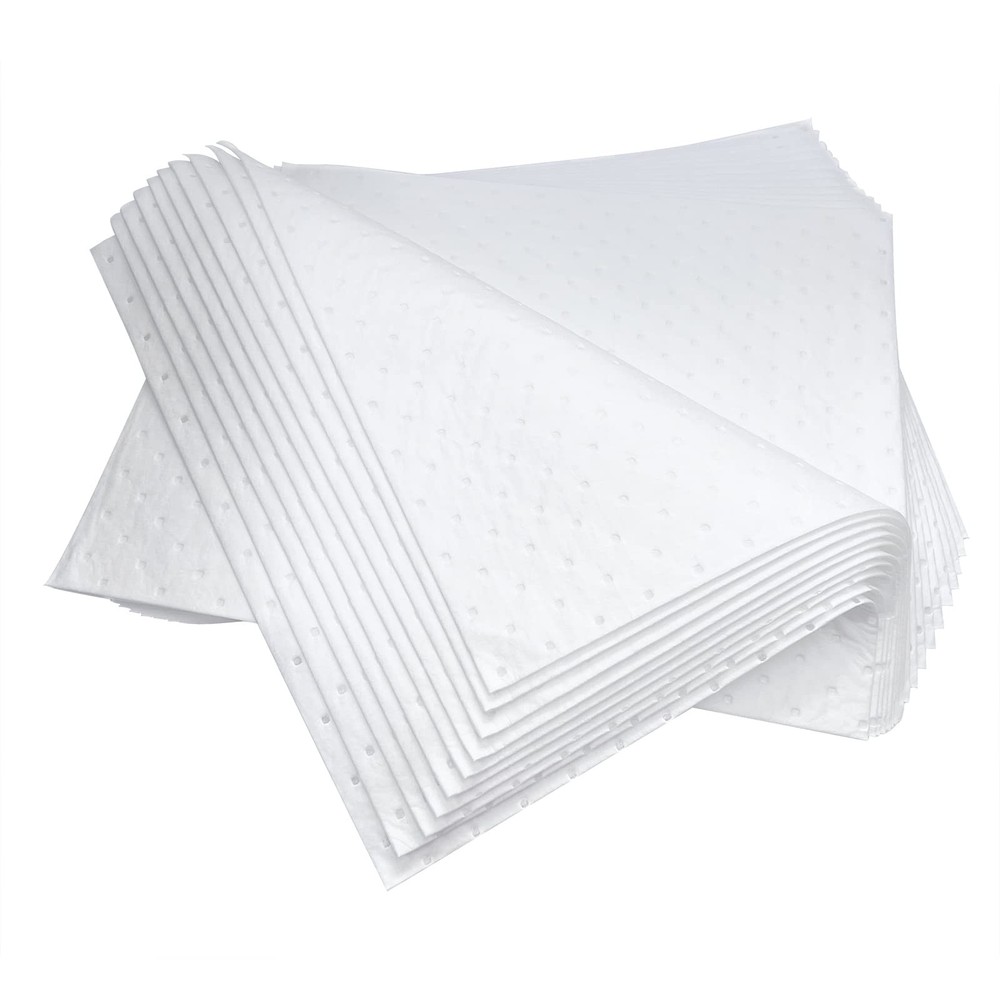 Heavyweight Oil Absorbing Pads,White Absorbing Heavy Weight Oil-Only Absorben…