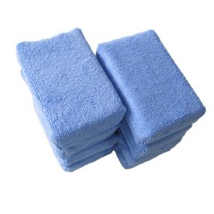 4Pc Blue Microfiber Applicator Sponge Pads for Polishing Cleaning Wax Car Detail