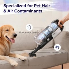 LEVOIT Cordless Vacuum Cleaner, Stick Vac LVAC-200 Essential, Arctic White