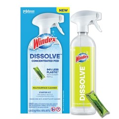 Windex Dissolve Concentrated Pods, 23 Fl Oz (Pack of 1), Starter Kit