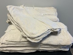 2500 PIECES NEW NATURAL INDUSTRIAL SHOP RAGS CLEANING TOWELS 13X14 inches
