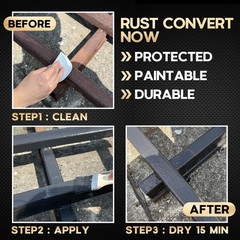 2 in 1 Ultra Rust Converter, 35 oz Car Heat-Stable Rust Conversion Paint With…