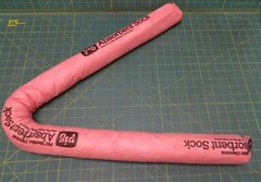 (Box of 12) PIG HazMat Chemical Absorbent Sock 124CPR 3in Dia 46in L 100oz/Sock