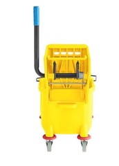 26 QT Yellow Space Saving Combo Mop Bucket and Side Press Wringer Lavex