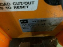 USED Taski Supersonic Floor Buffer 20″ Electric Floor Burnisher 93397