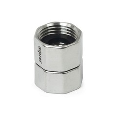 Aquor Double Female Hose Adapter, Garden 3/4 inches, Stainless Steel