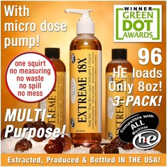 Naturoli Extreme – 3 Pack 18X Soap Berry Liquid Laundry Soap – All Natural