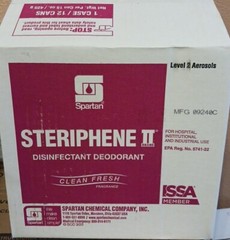 Spartan Steriphene II Disinfectant Deodorant Clean Fresh Fragrance 15 oz Qty 12