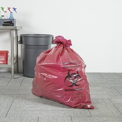 Restaurantware Biohazard Waste Bags 50 Count 40 X 46 Inches Plastic